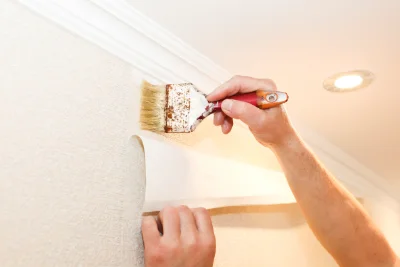 Pose de papier peint à Annoisin-Chatelans — revêtements muraux et toiles de verre
